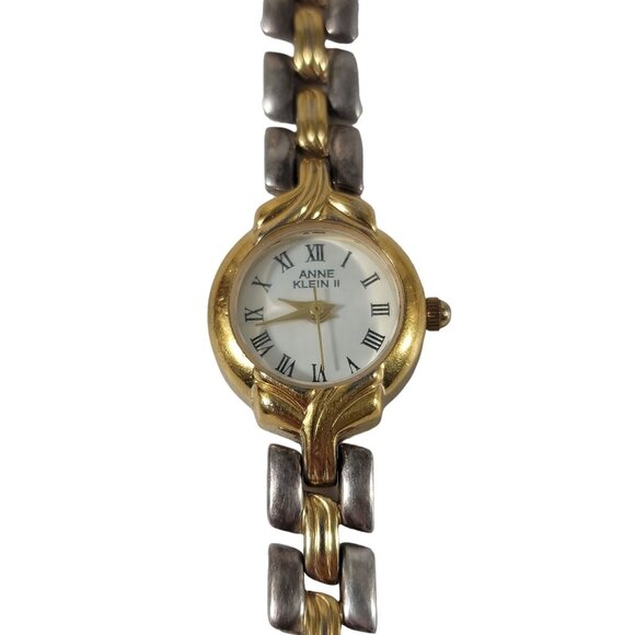 Anne Klein II Watch Women Silver Gold Dual Round 75310/2022-3 UNTESTED AS-IS - Picture 1 of 13